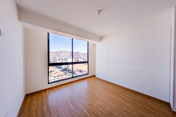 Dormitorio principal del dúplex